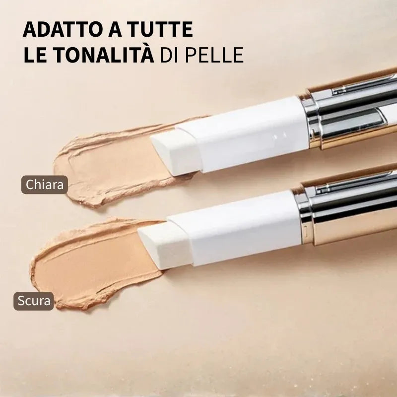 Fondotinta 2-in-1 con pennello integrato