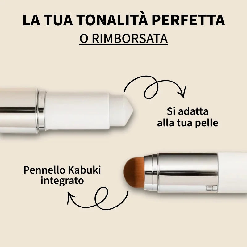 Fondotinta 2-in-1 con pennello integrato