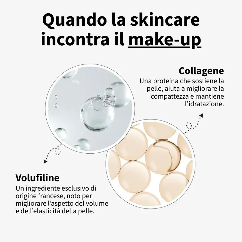 Fondotinta 2-in-1 con pennello integrato